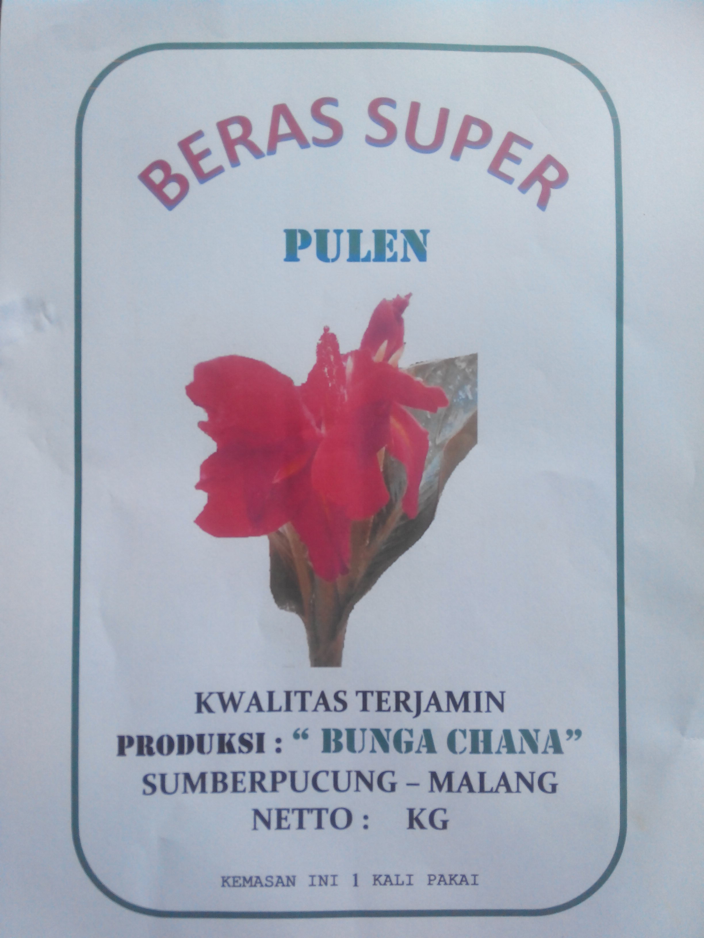 Trademark BUNGA CHANA