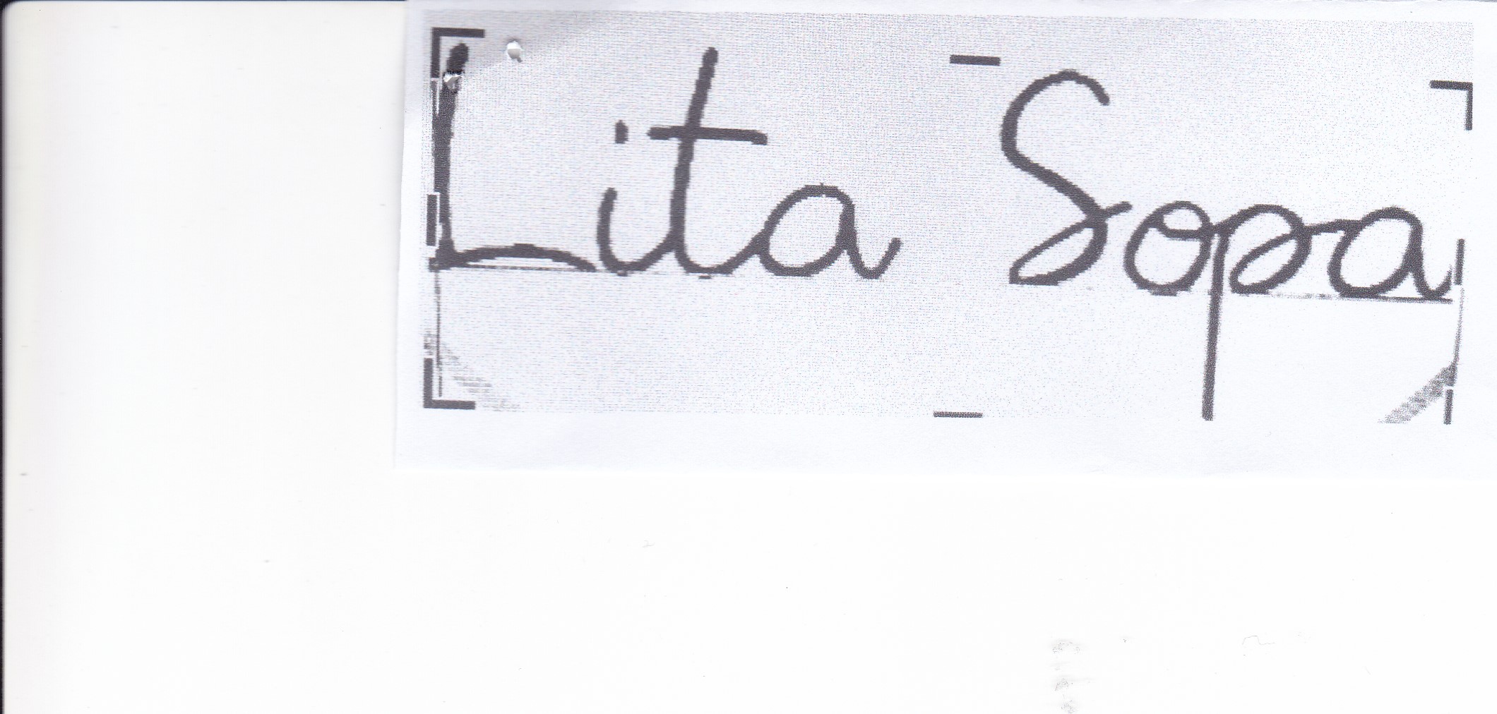 Trademark LITA SOPA