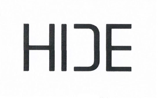 Trademark HIDE