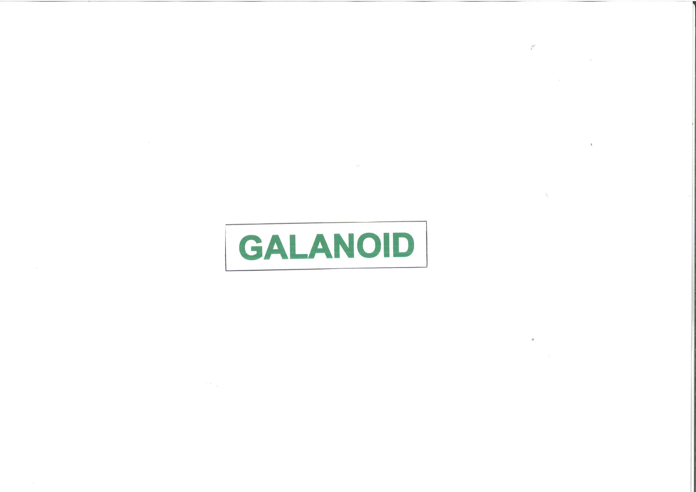 Trademark GALANOID