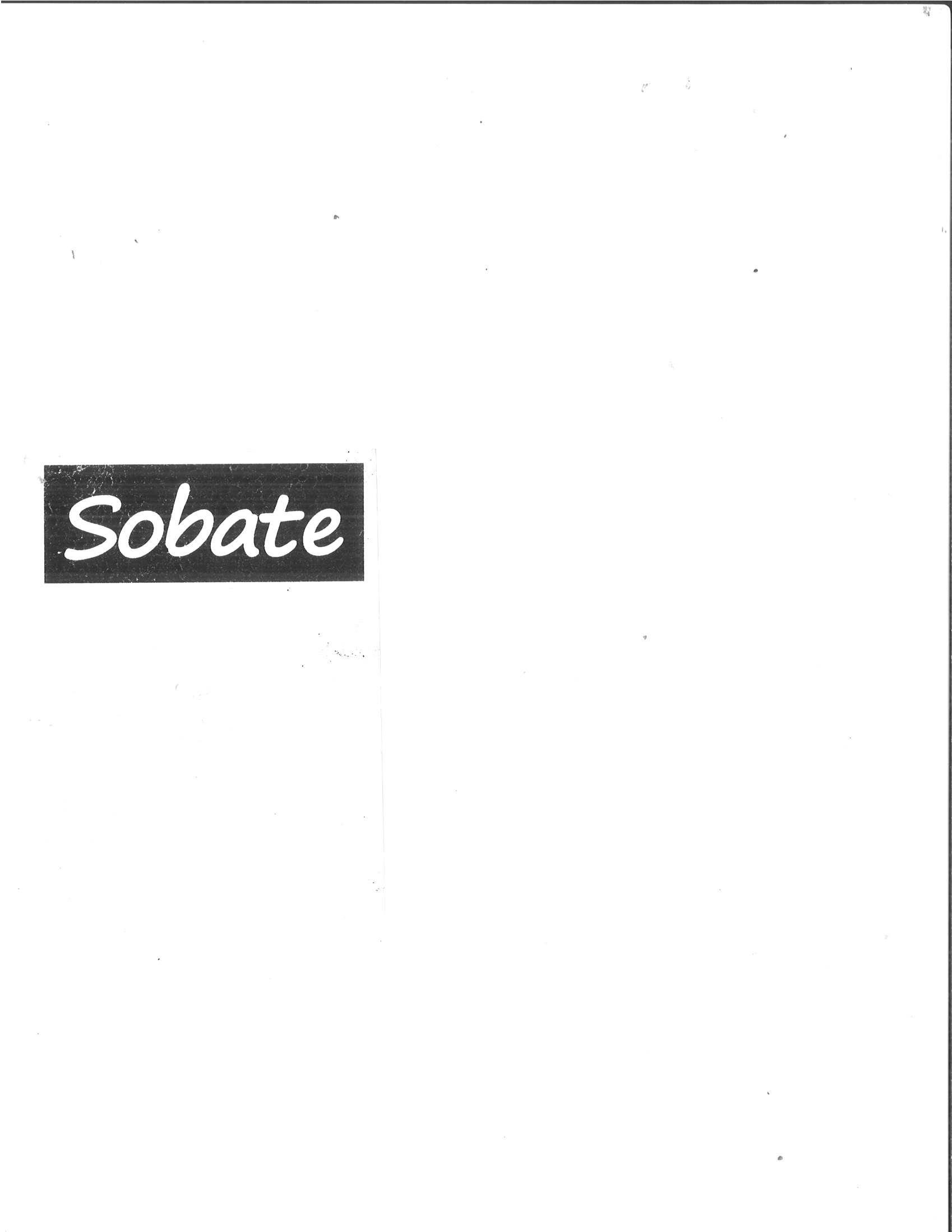 Trademark SOBATE