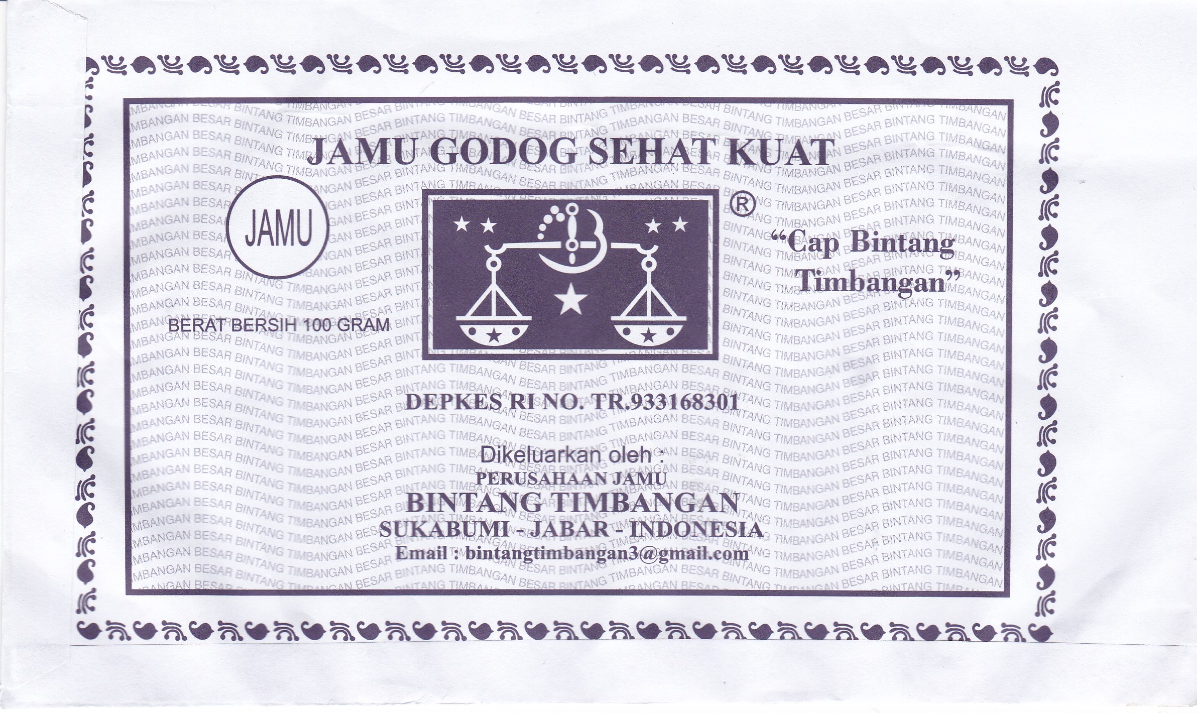 Trademark Bintang Timbangan + logo