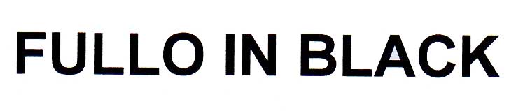 Trademark FULLO IN BLACK