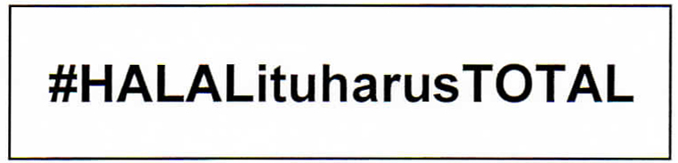 Trademark #HALALituharusTOTAL