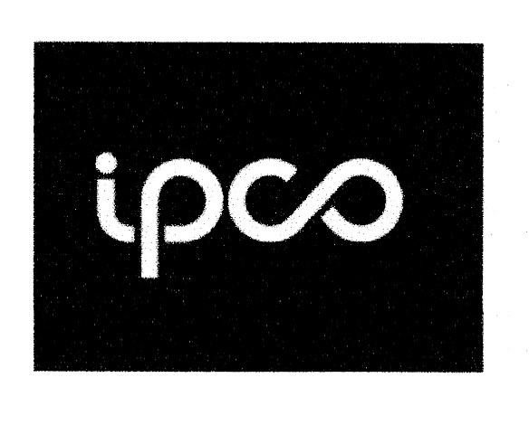 Trademark IPCO (figurative mark, white on black device)