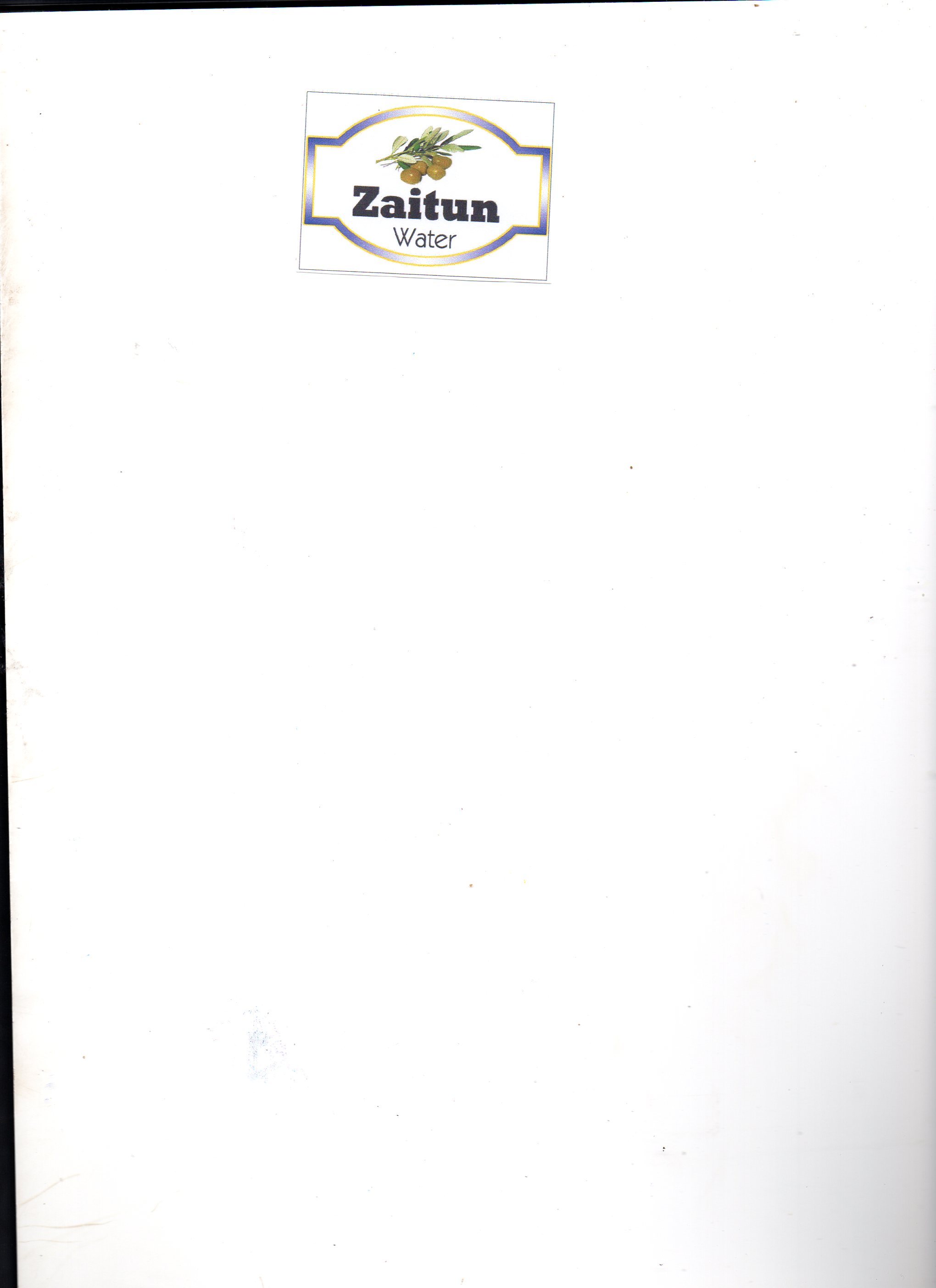 Trademark Zaitun Water