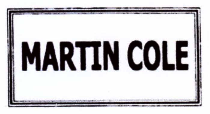 Trademark MARTIN COLE