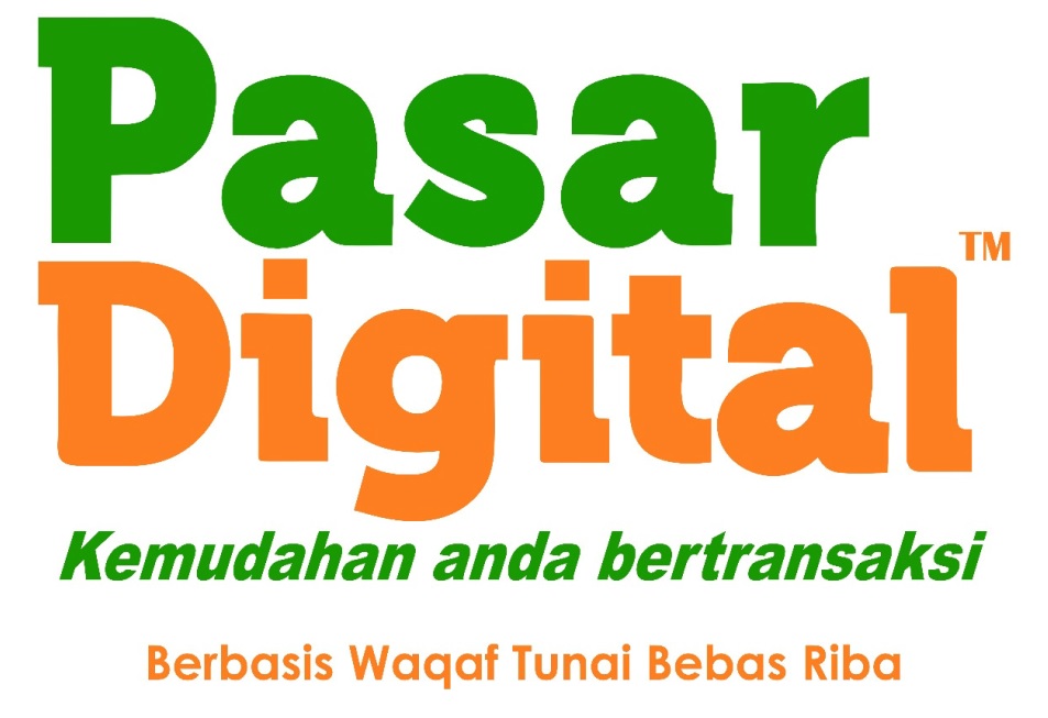 Trademark Pasar Digital Kemudahan anda bertransaksi Berbasis Waqaf Tunai Bebas Riba