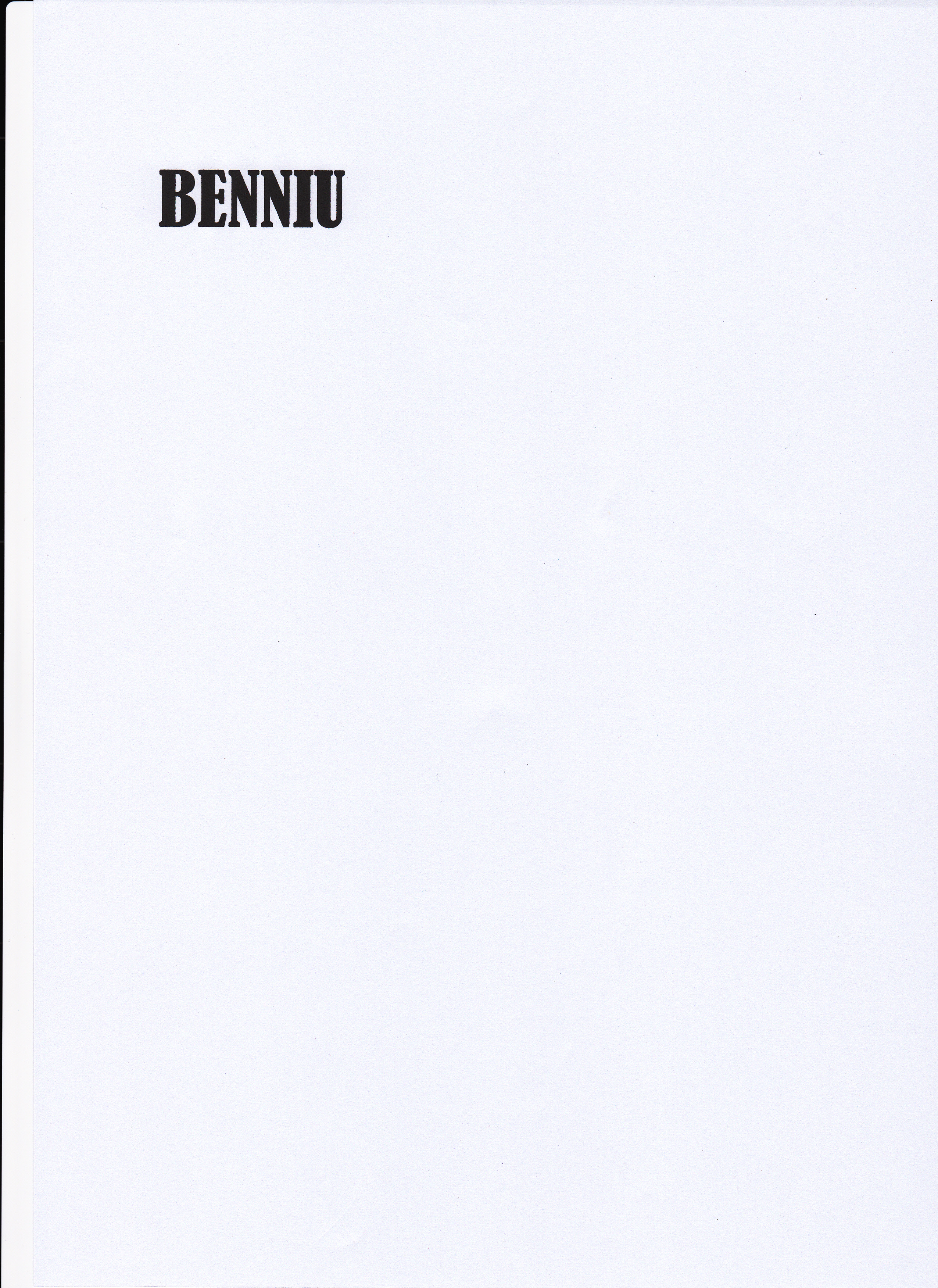 Trademark BENNIU