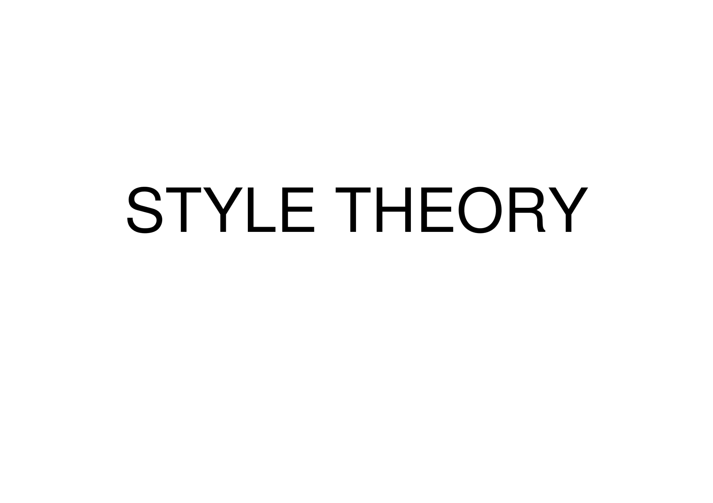 Trademark STYLE THEORY