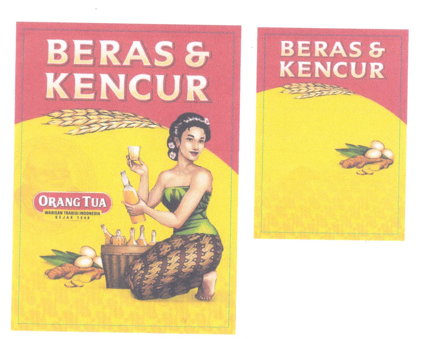 Trademark ORANG TUA BERAS KENCUR & Label