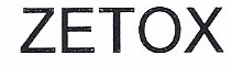 Trademark ZETOX