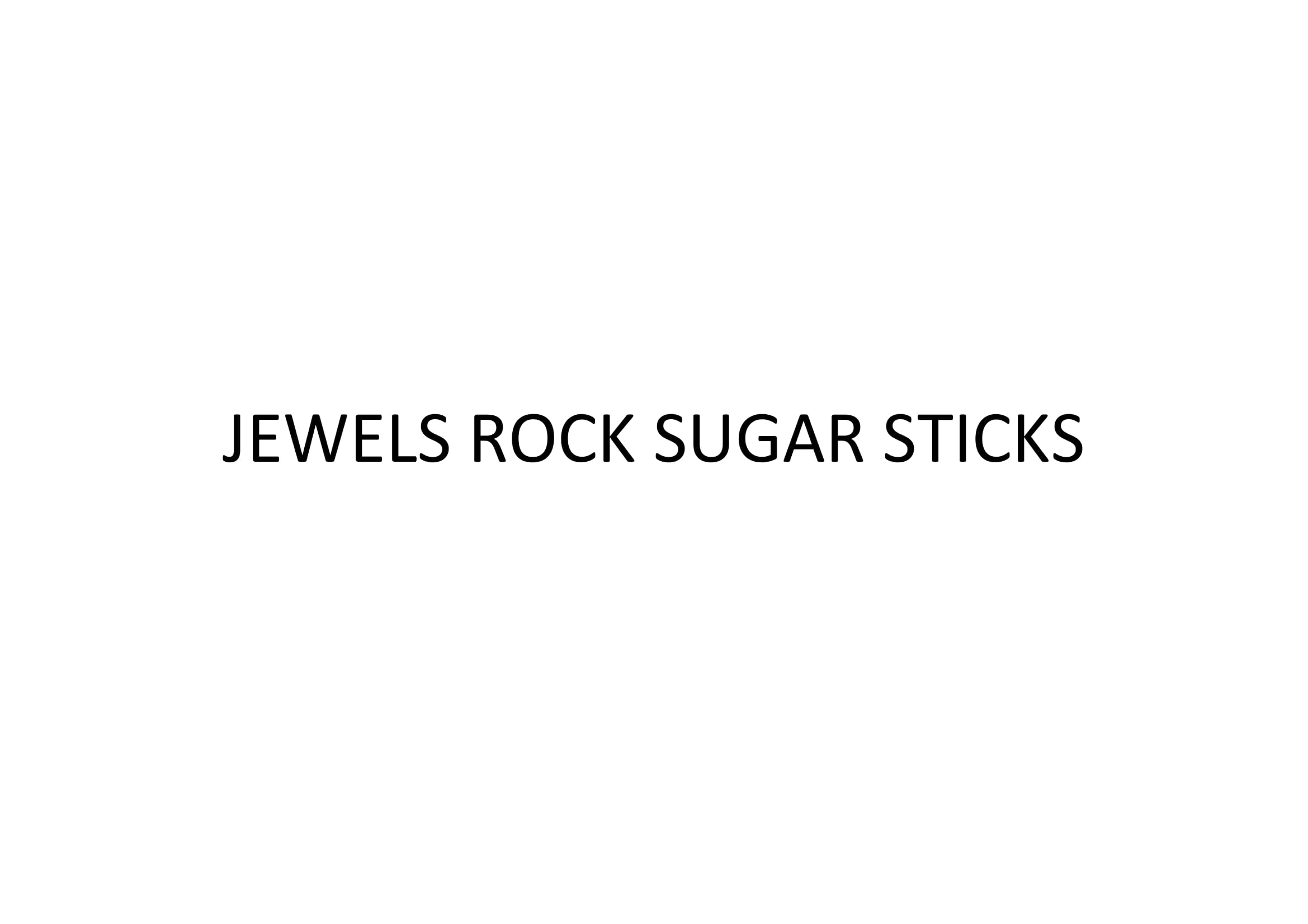 Trademark JEWELS ROCK SUGAR STICKS