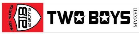 Trademark TWO BOYS MMXVII Most Wanted + LOGO