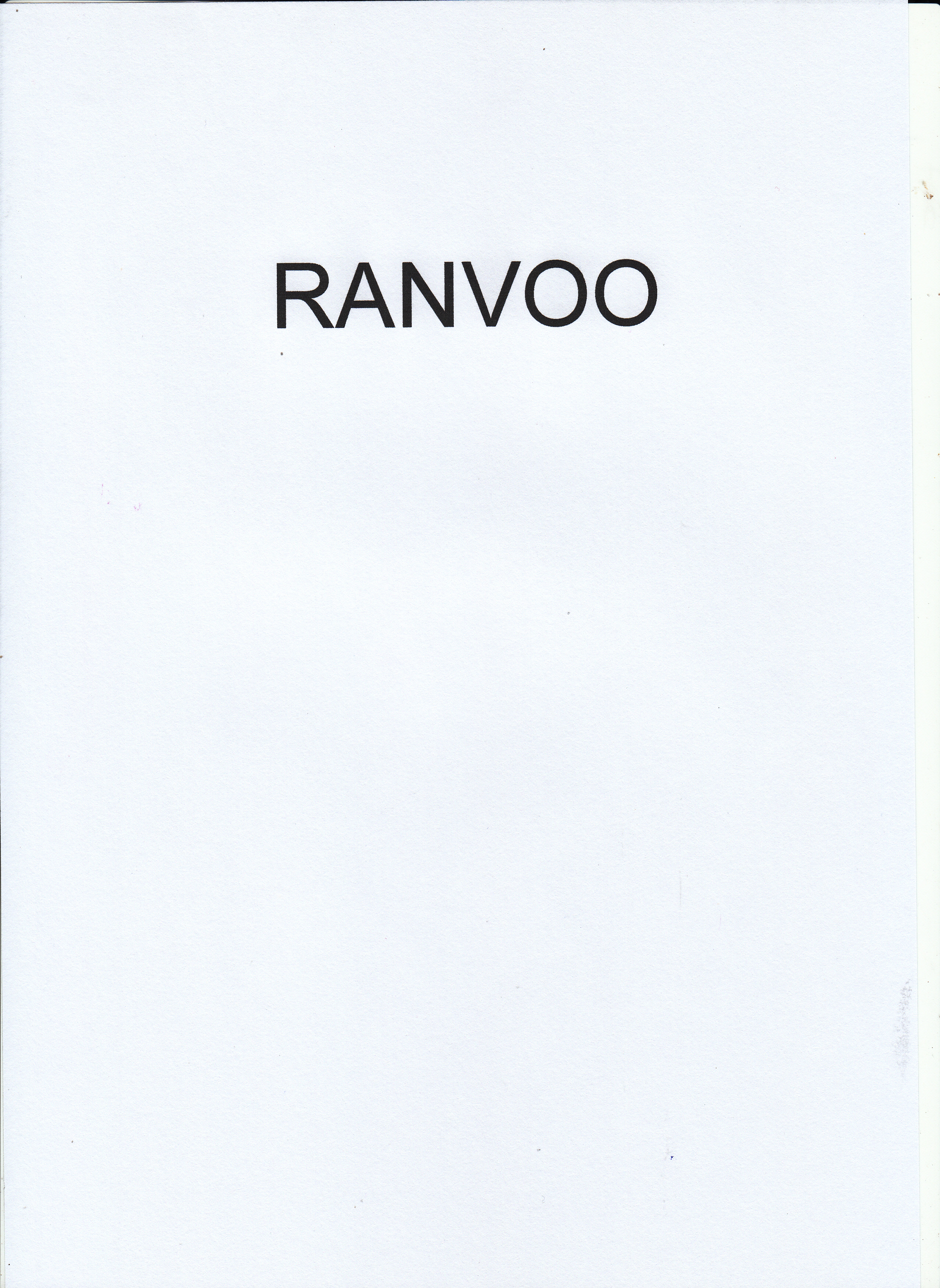 Trademark RANVOO