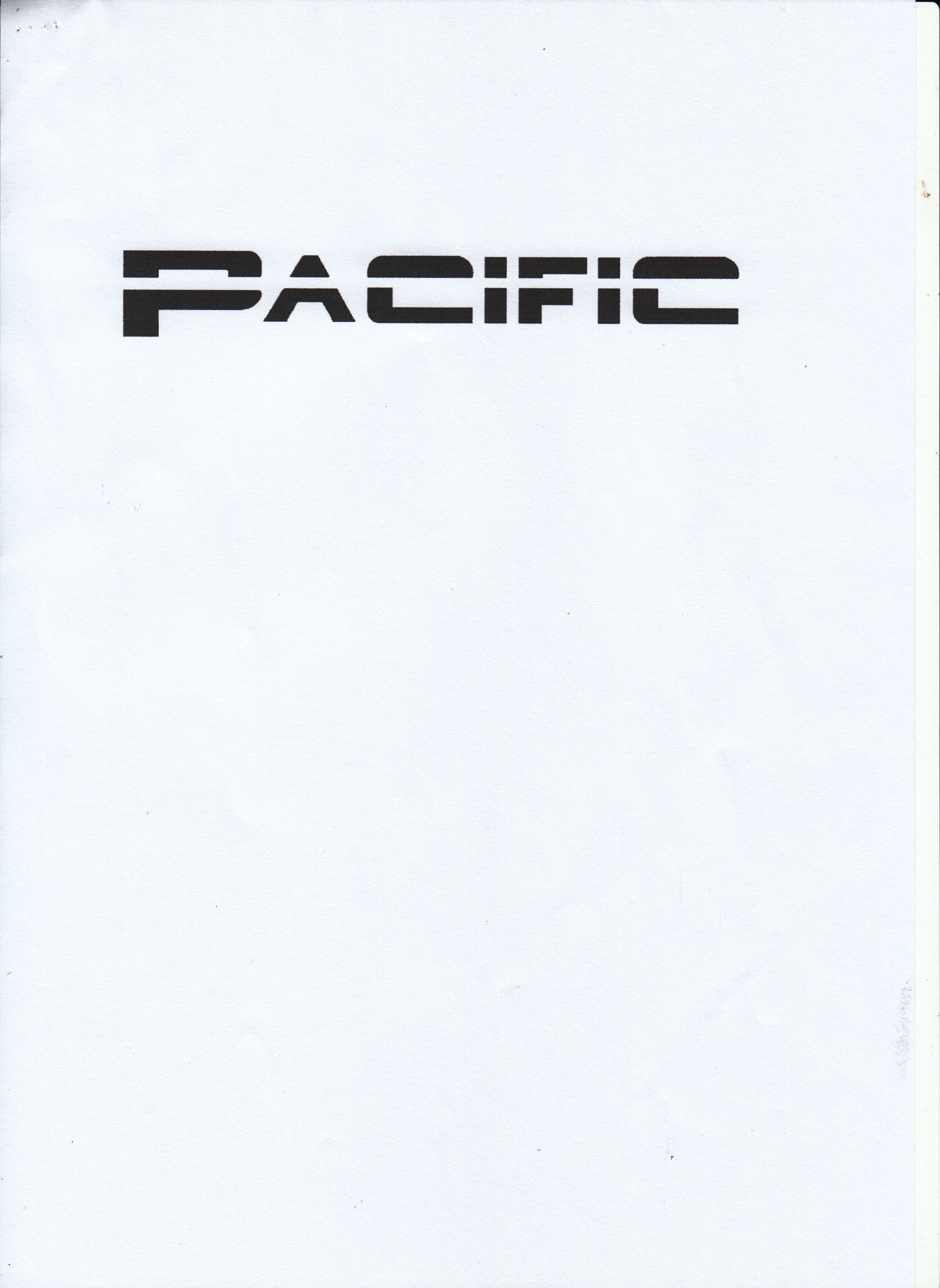 Trademark PACIFIC (Stylized)