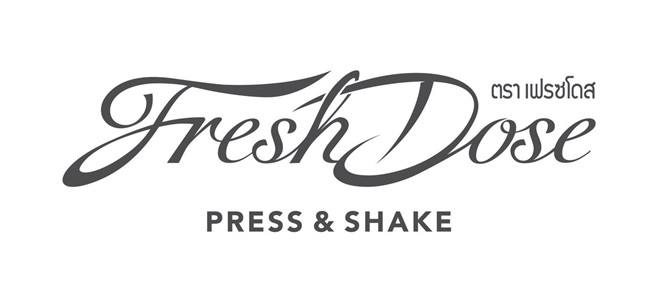 Trademark Fresh Dose PRESS & SHAKE dan huruf kanji Thailand dibaca TRA-FRESH-DOSE