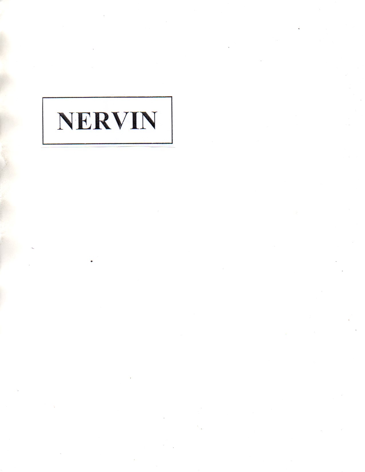 Trademark NERVIN