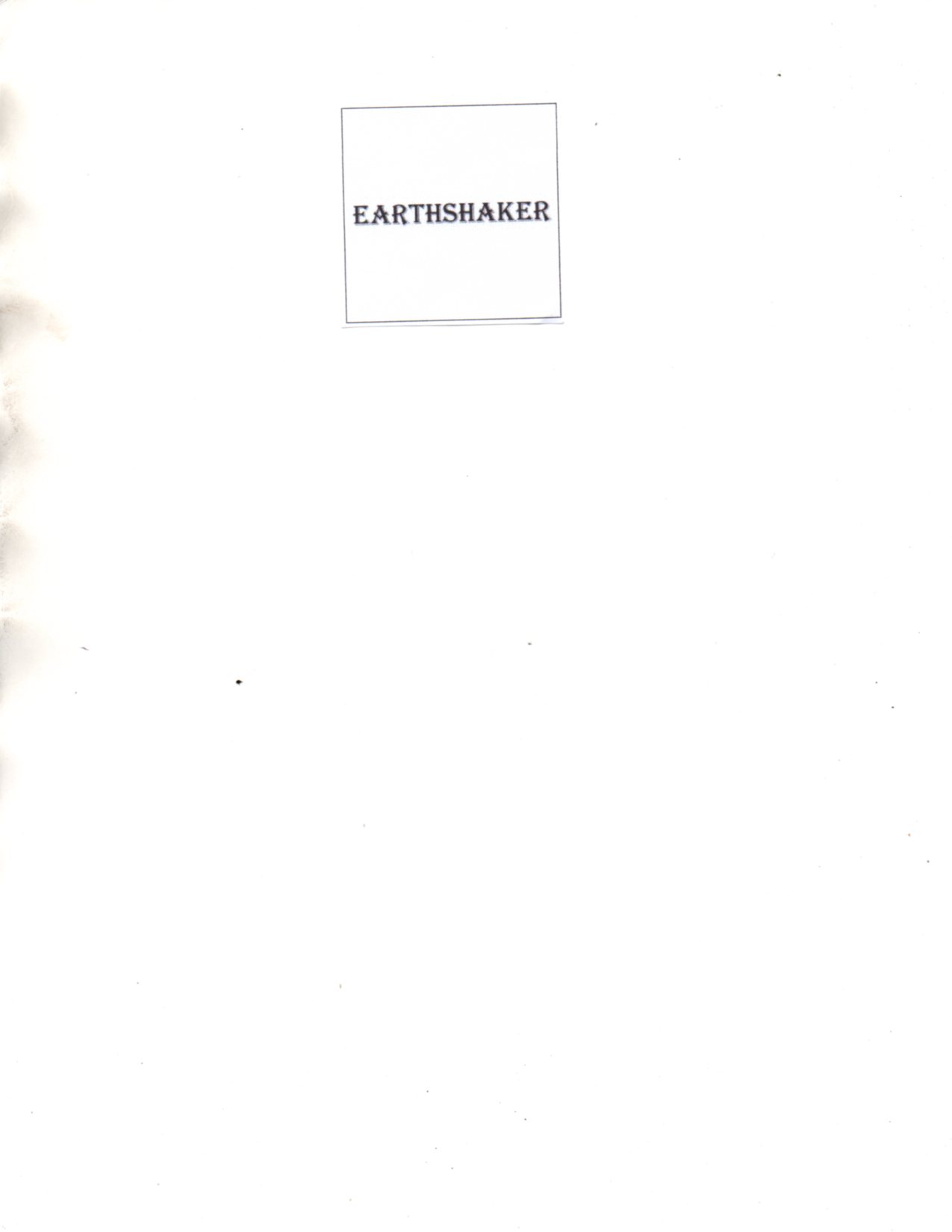 Trademark EARTHSHAKER