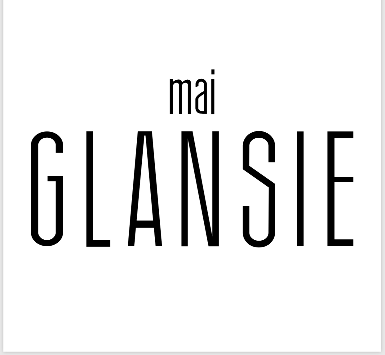 Trademark MAI GLANSIE