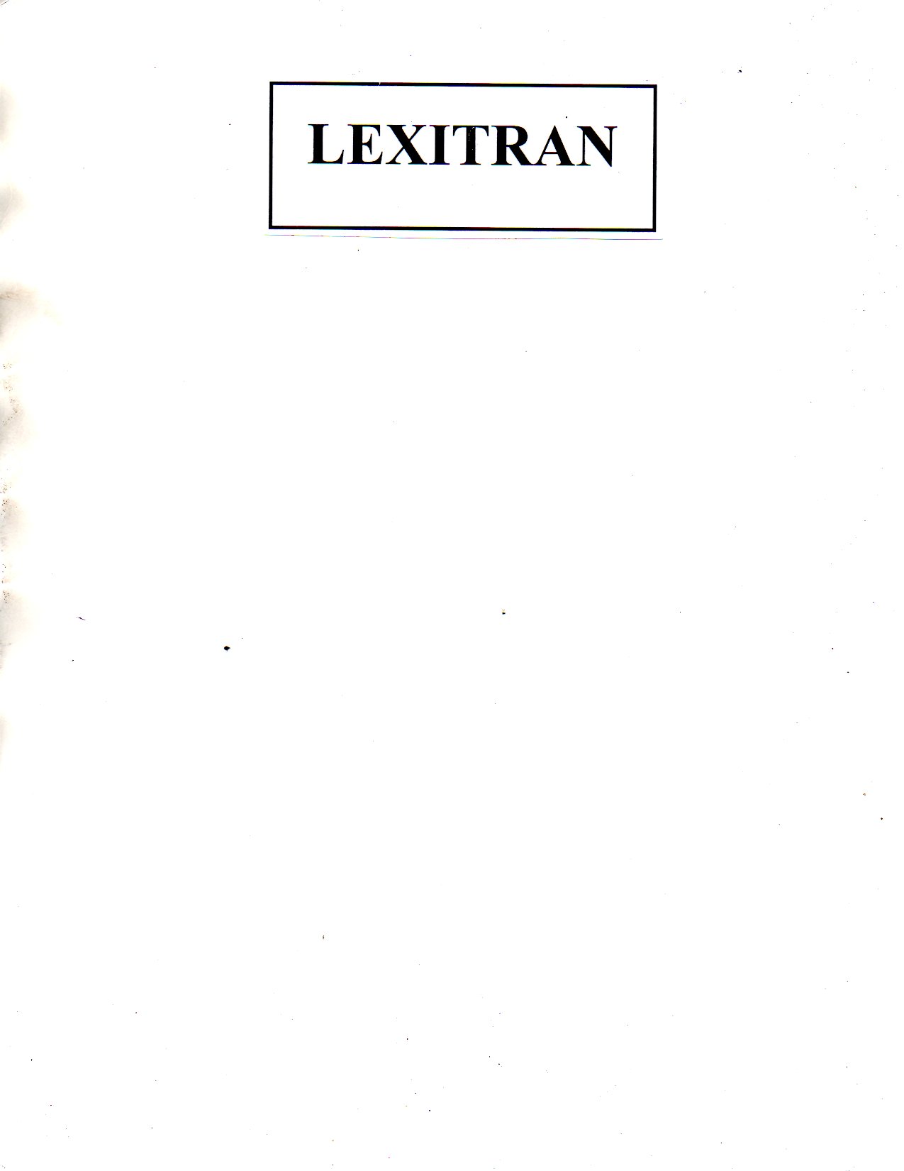 Trademark LEXITRAN