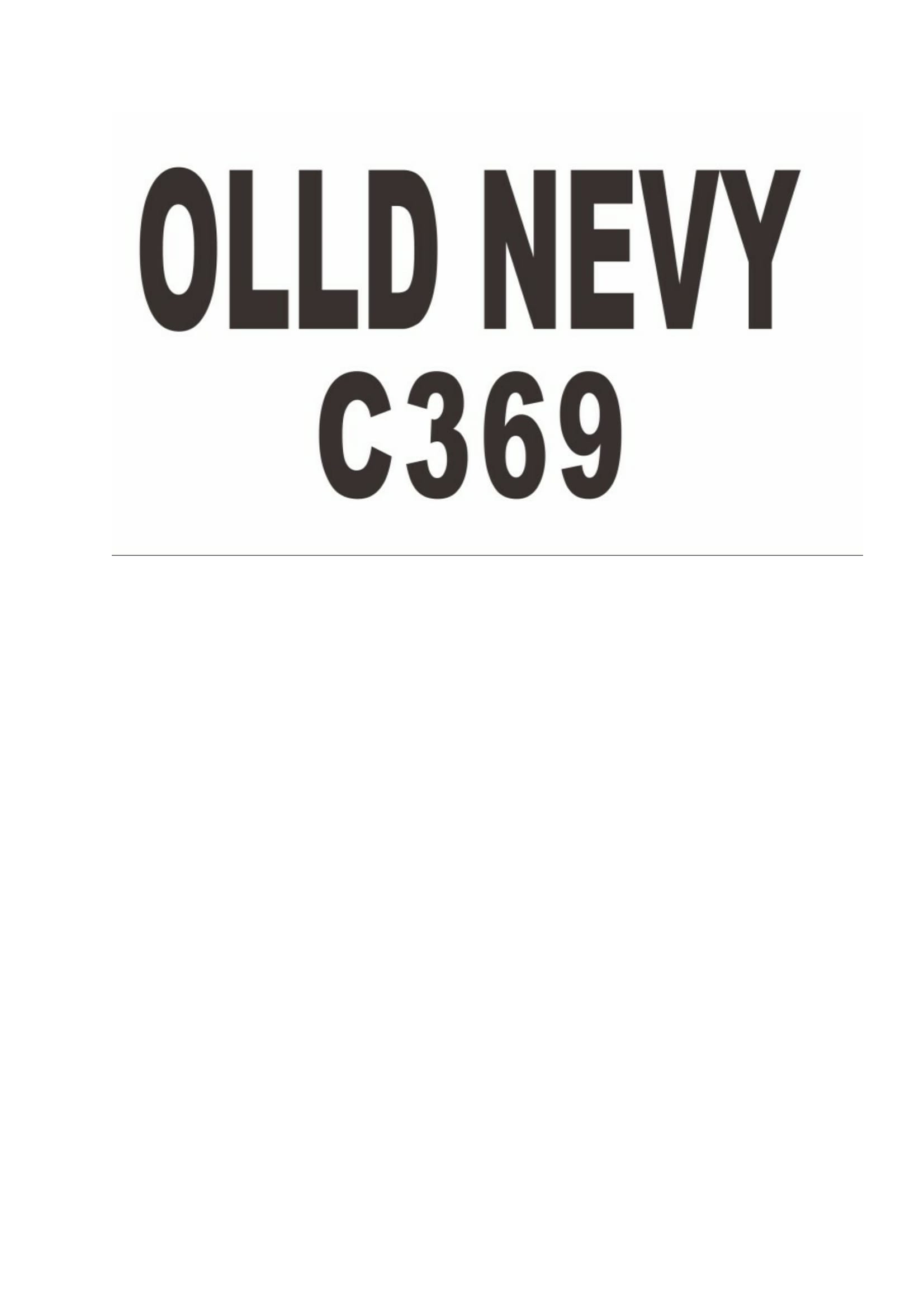 Trademark OLLD NEVY C369