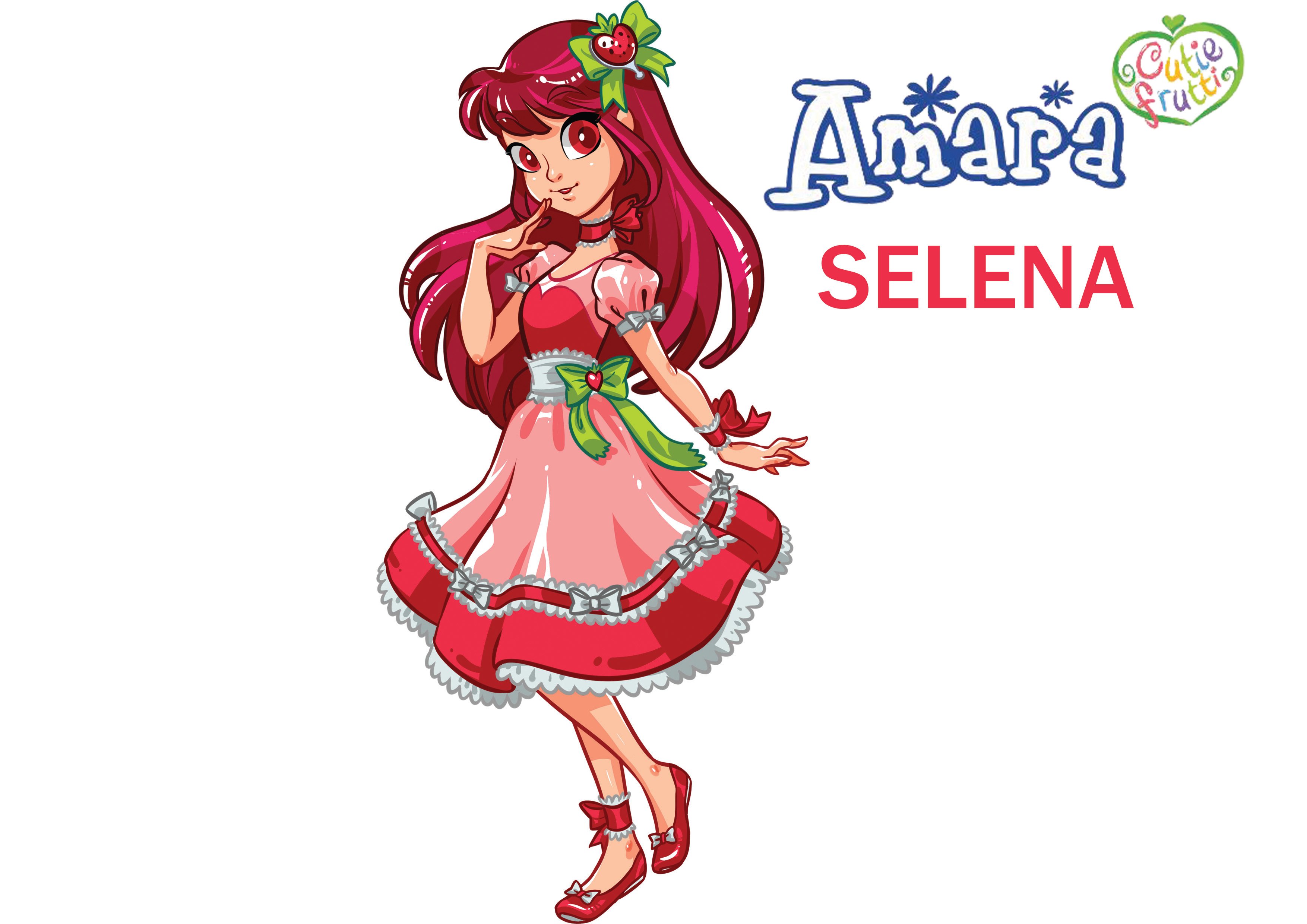 Trademark AMARA SELENA CUTIE FRUTTI + LUKISAN