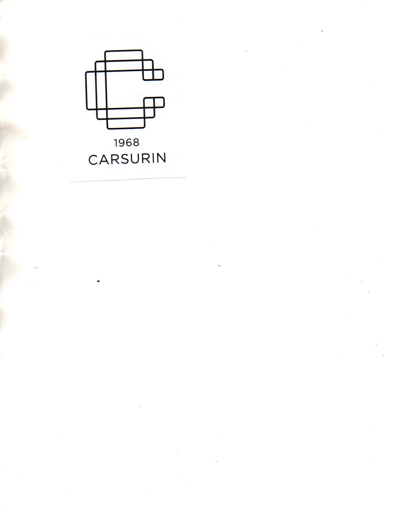 Trademark CARSURIN 1968 dan Logo