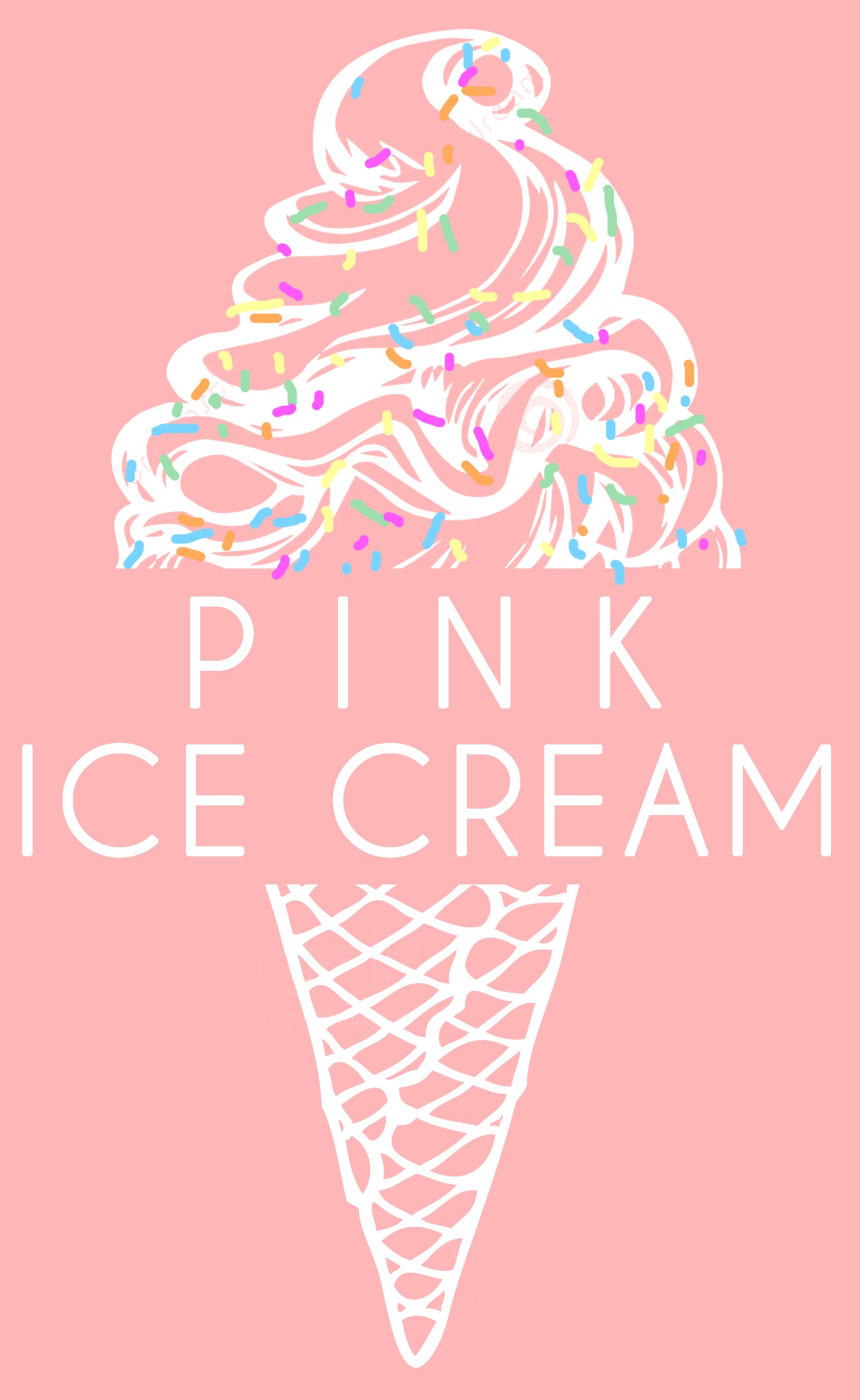 Trademark PINK ICE CREAM + LUKISAN