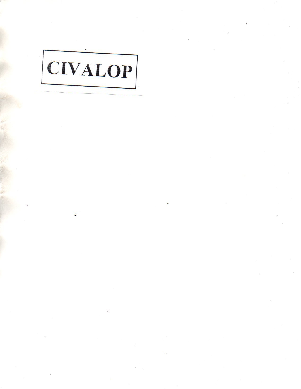 Trademark CIVALOP