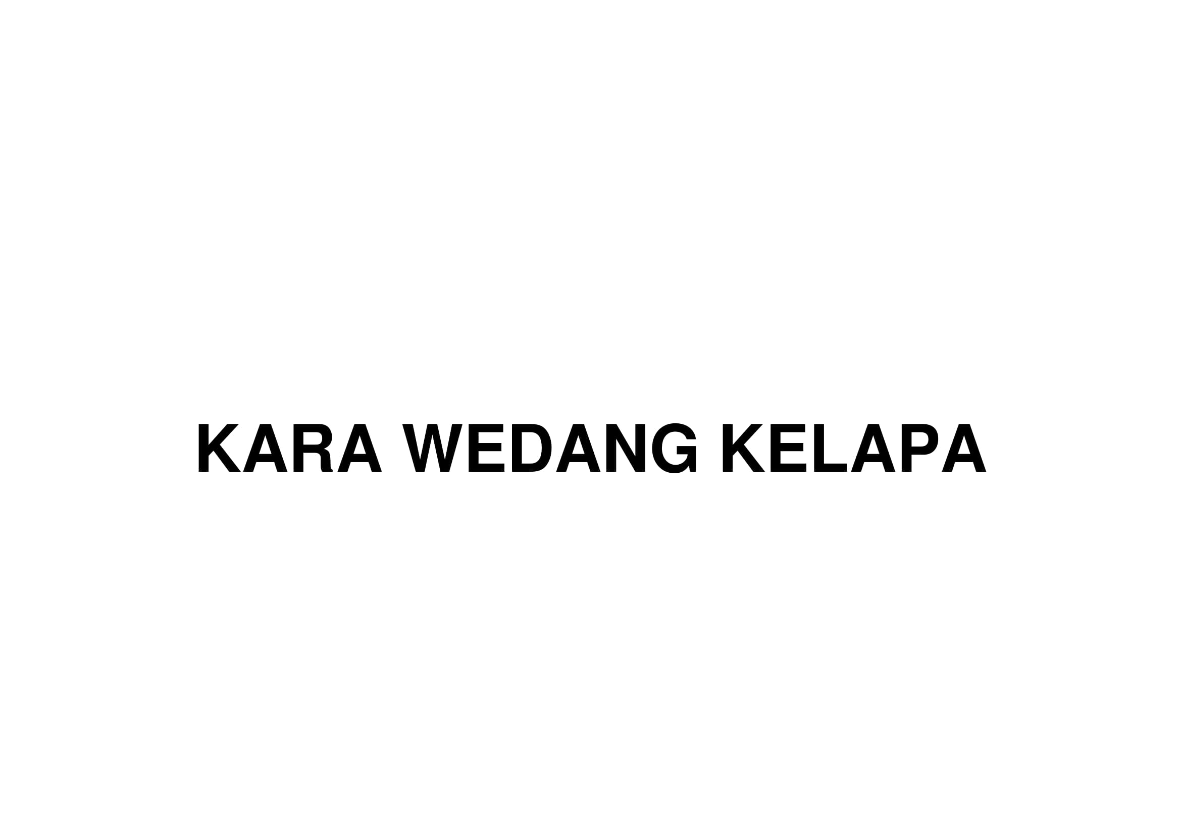 Trademark KARA WEDANG KELAPA