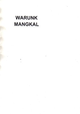 Trademark WARUNK MANGKAL