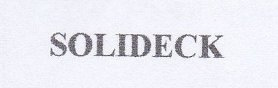 Trademark SOLIDECK