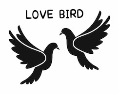 Trademark LOVE BIRD + LUKISAN