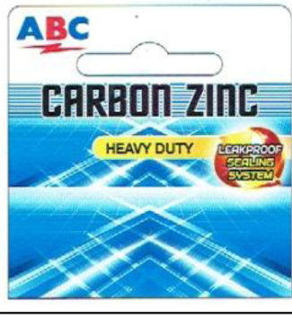 Trademark ABC CARBON ZINC+LUKISAN