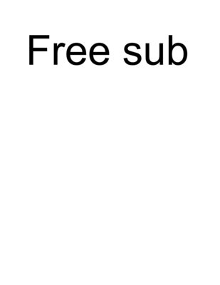 Trademark Free Sub