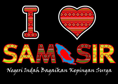 Trademark I LOVE SAMOSIR Negeri Indah Bagaikan Kepingan Surga + Lukisan