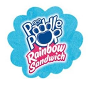 Trademark PADDLE POP RAINBOW SANDWICH