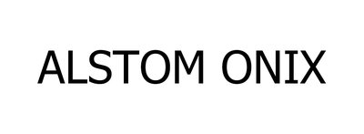 Trademark ALSTOM ONIX