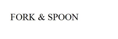 Trademark FORK & SPOON