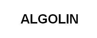 Trademark ALGOLIN