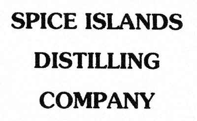 Trademark SPICE ISLANDS DISTILLING COMPANY