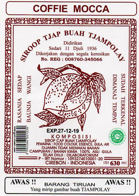 Trademark SIROOP TJAP BUAH TJAMPOLAY