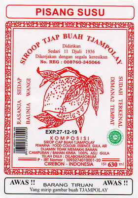 Trademark SIROOP TJAP BUAH TJAMPOLAY