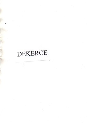 Trademark DEKERCE