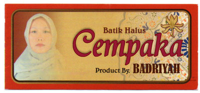 Trademark Batik Halus Cempaka Product By. BADRIYAH