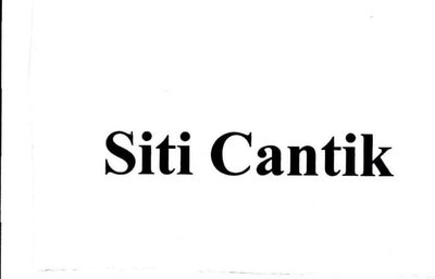 Trademark Siti Cantik