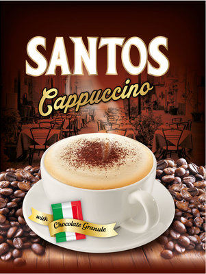 Trademark SANTOS Cappuccino & Kemasan