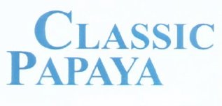 Trademark CLASSIC PAPAYA + LOGO