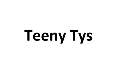 Trademark Teeny Tys